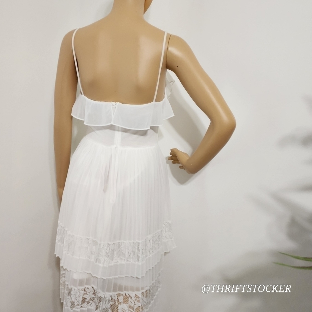 French Connection Adanna Pleated White Dress - Picture 5 of 10